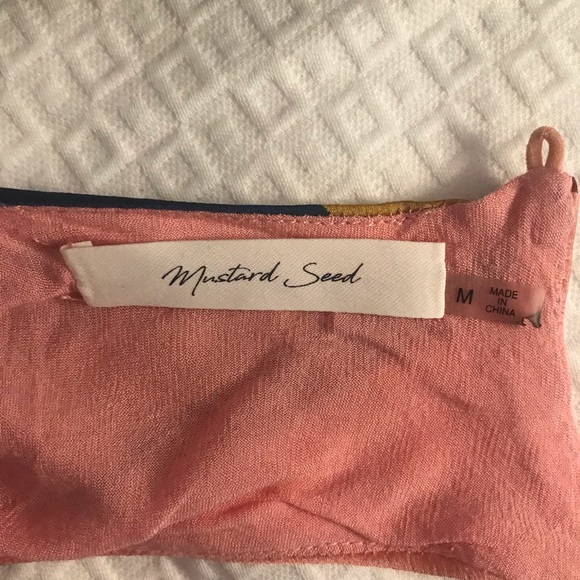 Mustered Seed colorful sleeveless blouse size M - Picture 4 of 4